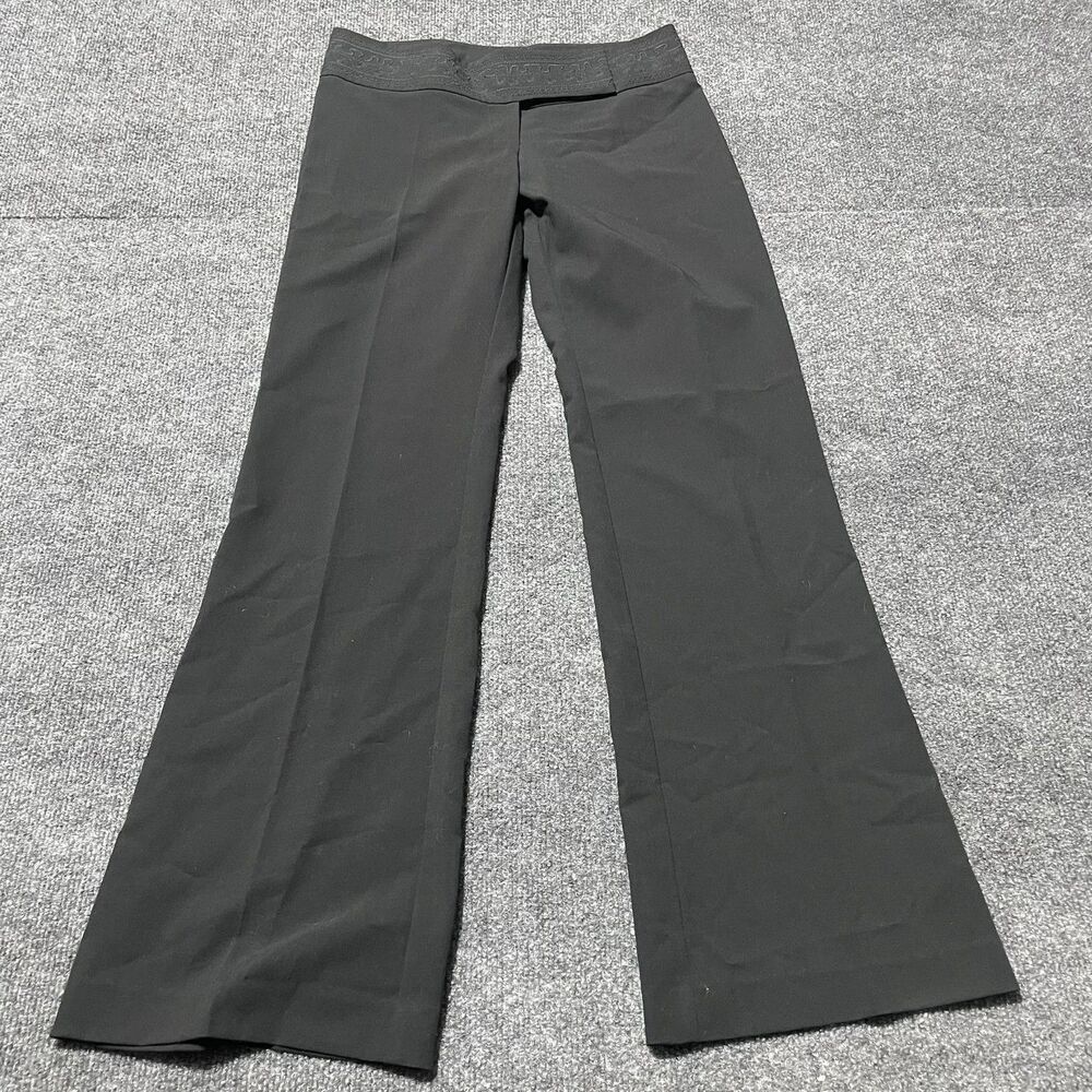 Twenty One Pants Womens Small Black Dress Bootcut Stretch Hook Closure E8664